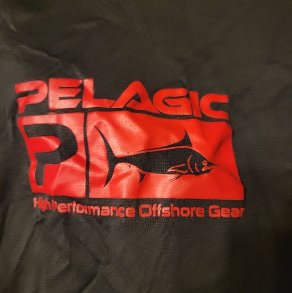 PELAGIC BLACK/RED DRY FIT TEE - Picture 5 of 7